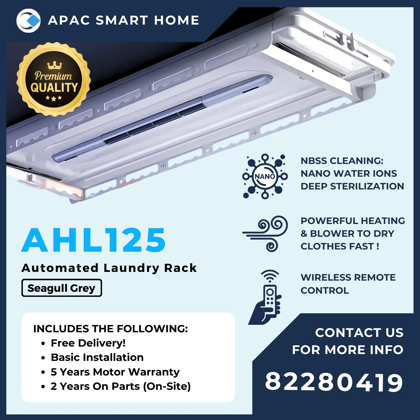 AHL125 (Seagull Grey)